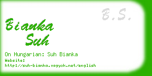 bianka suh business card